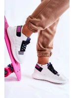 Damskie Wsuwane Sportowe Buty Sneakersy Białe Klayra