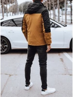 Pánska zimná bunda s kapucňou FashionStreet camel TX4898 Pánska zimná bunda s kapucňou FashionStreet camel TX4898