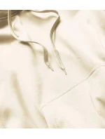 Dámska tepláková mikina v ecru farbe (W02-67)