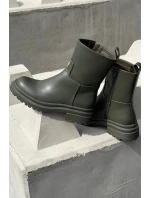 Dámske členkové topánky na platforme ML245 Khaki tmavozelená - Diamantique Dámske členkové topánky na platforme ML245 Khaki tmavozelená - Diamantique