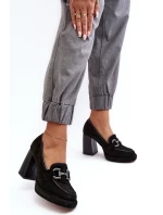 Kožené lodičky 2706 čierne - Laura Messi