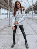 Dámska bunda NELLY silver FashionStreet TY2273 Dámska bunda NELLY silver FashionStreet TY2273