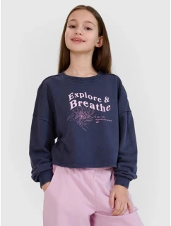 Dievčenská mikina bez kapucne 4F 4FJWSS25TSWSF1483-22S