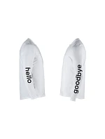 Cyklistické tričko NORTHWAVE Bomb Hello Goodbye Jersey s dlhým rukávom, biele Cyklistické tričko NORTHWAVE Bomb Hello Goodbye Jersey s dlhým rukávom, biele