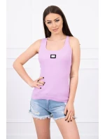 Rebrovaná blúzka s trblietkami fialová