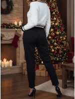 Dámske nadrozmerné nohavice NADIFORMAL chinos black FashionStreet UY2259 Dámske nadrozmerné nohavice NADIFORMAL chinos black FashionStreet UY2259