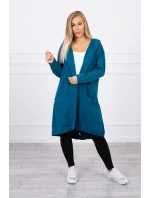 Bunda oversize s kapucňou navy
