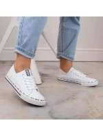 Big Star W FF274024 biele ažurové nízke tenisky