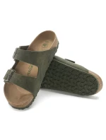 Birkenstock Arizona Vegan Microfaser Regular Dámske a pánske vegánske šľapky Desert Dust Thyme (1024550)