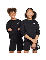 Detská mikina Nike Sportswear Club Fleece Black FD3006 010 Detská mikina Nike Sportswear Club Fleece Black FD3006 010