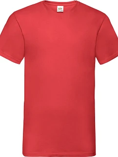 Fruit of the Loom Valueweight V-Neck T Tričko s výstrihom do V 16.1066 červené