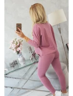 Sada s potlačou Queen tmavo ružová