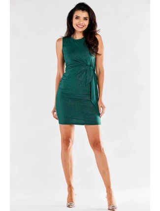 Dámske šaty A554 Tmavo zelená - Awama