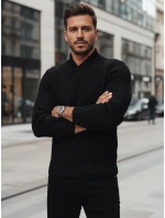 Pánsky čierny sveter FashionStreet WX2256z Pánsky čierny sveter FashionStreet WX2256z