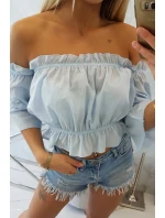 Modrá pruhovaná blúzka Modrá pruhovaná blúzka