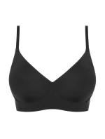 Jednoduchá košeľová podprsenka Čierna - Julimex