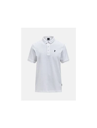 Pánske tričko PEAK PERFORMANCE M Classic Cotton Polo, biela farba Pánske tričko PEAK PERFORMANCE M Classic Cotton Polo, biela farba