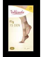 Dámske silonkové ponožky FLY SOCKS 15 DEN - Bellinda - almond