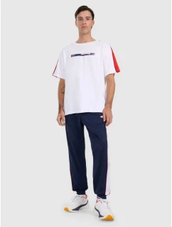 Pánske tričko oversize s potlačou 4F 4FRAW25TTSHM3227-10S