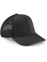 Beechfield B 646 6-panelová čiapka s šiltom „Urbanwear Trucker“ 53.0646 čierna