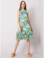 Šaty CHA SK 0852.89P biela zelená
