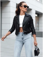 Dámska kožená bunda ramones NEGRA black FashionStreet TY4163