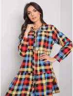 Šaty DHJ SK 12808.64P čierna a červená