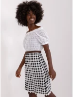 LK SK 506343 šaty.60P biela a čierna