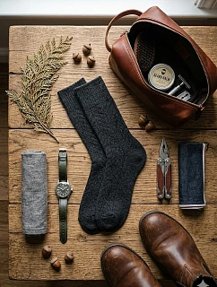 Pánske vlnené ponožky Steven art.093 herringbone 41-46