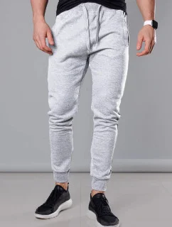 Svetlošedé pánske tepláky (68XW01-2)