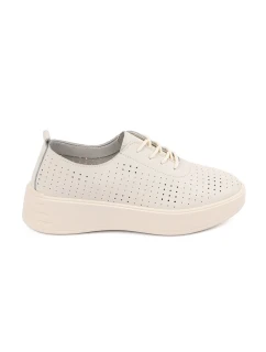 Praktické dámske topánky na platforme Jasnobeżowy