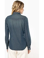 Kariban K 518 Džínsová blúzka s dlhými rukávmi 20.K518 blue jean Kariban K 518 Džínsová blúzka s dlhými rukávmi 20.K518 blue jean