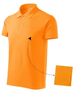 Bavlnené polo tričko tangerine orange