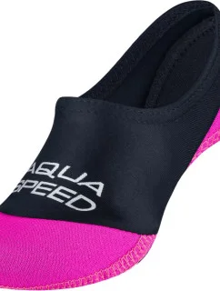 Čiernofialové plavecké ponožky Neo 177 - Aqua Speed