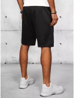 Pánske čierne teplákové šortky FashionStreet SX2206