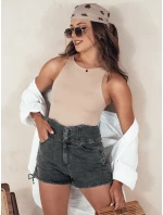 Dámske džínsové šortky JEANLOVE black FashionStreet SY0377 Dámske džínsové šortky JEANLOVE black FashionStreet SY0377
