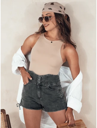 Dámske džínsové šortky JEANLOVE black FashionStreet SY0377 Dámske džínsové šortky JEANLOVE black FashionStreet SY0377