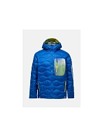 Pánska péřová bunda PEAK PERFORMANCE M Helium Aop Utility Down Hood, modrá farba Pánska péřová bunda PEAK PERFORMANCE M Helium Aop Utility Down Hood, modrá farba