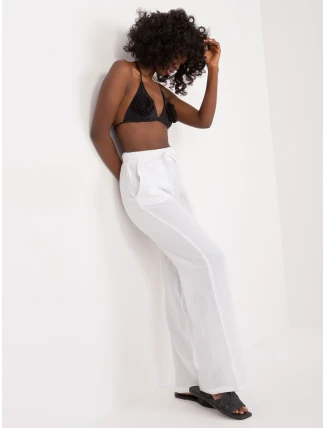 Nohavice D70032M62242A1 biela