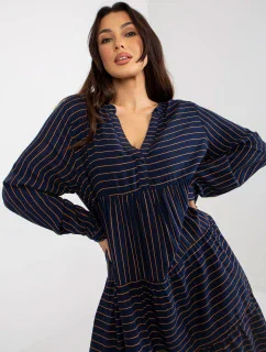 Šaty D73771M30361A2 tmavo modré