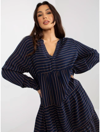 Šaty D73771M30361A2 tmavo modré