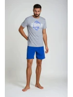 Pyžamo Lars 38869-90X Šedomodrá - Henderson Pyžamo Lars 38869-90X Šedomodrá - Henderson