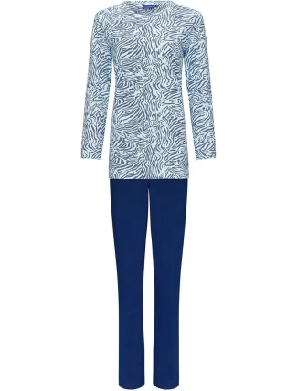 Dámske pyžamo 20232-160-2 modré so vzorom - Pastunette