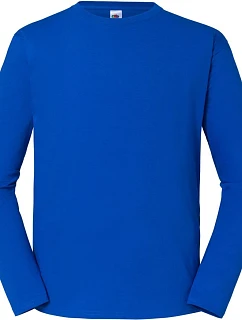 Fruit of the Loom Iconic 195 LSL Pánske tričko z hrubej bavlny s dlhým rukávom 16.1360 kráľovská modrá