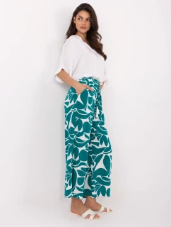 Nohavice D73771M62237F tmavozelené