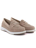 Dámske topánky SK515B MK098H beige and white - Sergo Leone Dámske topánky SK515B MK098H beige and white - Sergo Leone