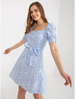 Dámske šaty LK SK 509002.03P bielo-modré – FPrice Dámske šaty LK SK 509002.03P bielo-modré – FPrice