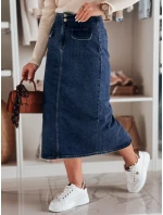 Dámska džínsová maxi sukňa s rozparkom BLUEVIC modrá FashionStreet CY0486