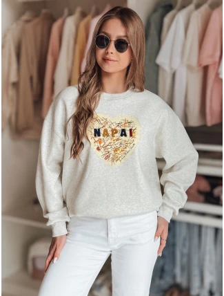 Dámska nadrozmerná mikina so srdcom SERDUCHOVA sivá FashionStreet BY1440 Dámska nadrozmerná mikina so srdcom SERDUCHOVA sivá FashionStreet BY1440