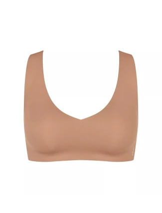 Dámska podprsenka ZERO Feel 2.0 Bralette - BROWN - hnedá 00CM - SLOGGI